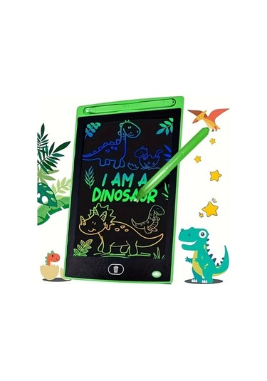 Trendooze 1 Adet Yeşil 8,5 İnç Lcd Yazı Tahtası Çocuklar İçin Eğitici Oyuncak 3-8 Yaş Hediye Yeşil