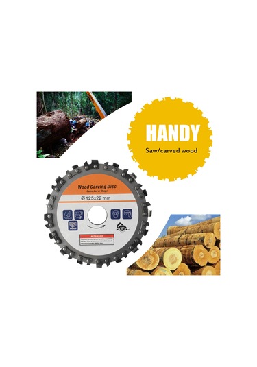 Singree 125mm 16 Diş Paslanmaz Çelik Ağaç Oyma Ve Kesme Diski - 5 İnç Avuç Taşlama İçin Çok Fonksiyonlu