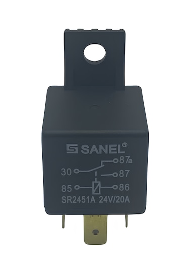 Mini Röle 24v Mini Röle Sanel 20-10a 5 Uçlu 2 Platinli 30-87-87a-