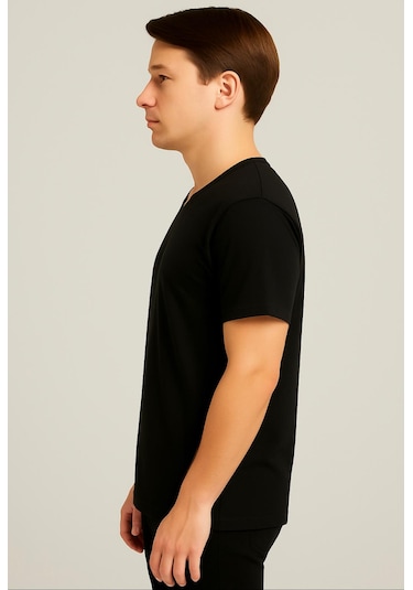 Axxel Erkek Siyah Kısa Kollu-d804 Siyah