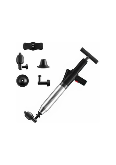 Sones Tuvalet Borusu Tarama Makinesi Tuvalet Kanalizasyon Zemin Drenajı Tıkalı Ev Yüksek Basınçlı Pnömatik Alet Siyah