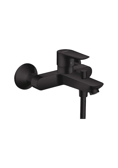 Hansgrohe Talis E Tek Kollu Banyo Bataryası Aplike Satin Siyah - Siyah