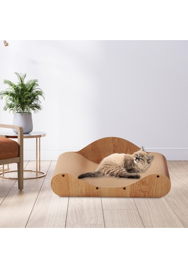 Suntek Kedi Scratcher Karton Aşınmaya Dayanıklı Salon 70x29x21cm