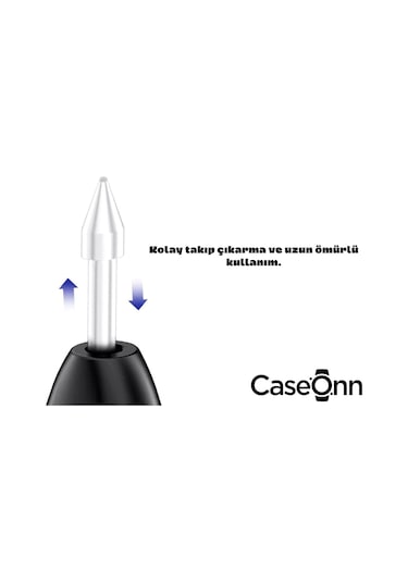 Caseonn Samsung Galaxy S23 Ultra Kalem Ucu 5 Adet Beyaz