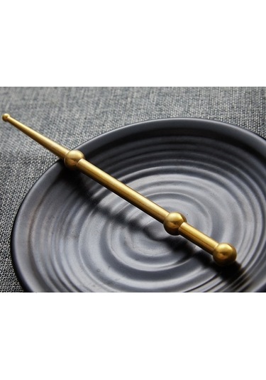 Fortunelane Temiz Bakır Akupresür Kalemi - Akupunktur, Meridian Açma, Vücut Masajı, Kumaş Çanta Hediyeli Çok Renkli Çok Renkli