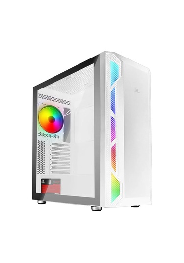 Powerboost Pb-p3701bw 650w 80+ Usb 3.2 Argb Atx Mid Tower Beyaz Kasa