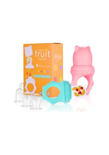 Yaozixa Bebekler İçin 3 Boyutlu Silikon Yemek Besleyici Ve Emzik Seti - Bpa Ve Lateksiz, Temizliği Kolay, 3-12+ Ay Aralığı