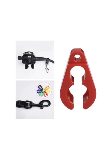 Suntek Uzun Hortum Klipsi Tutucu Hafif Şnorkelli Kırmızı