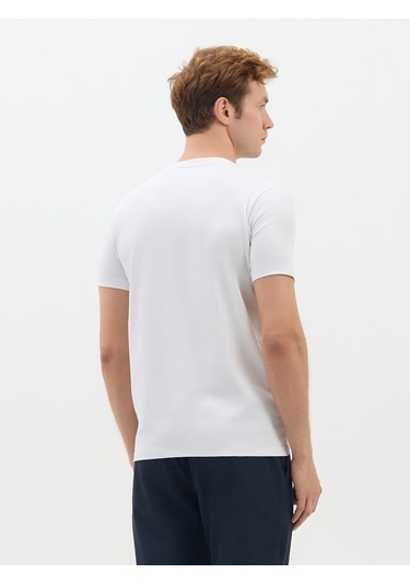 Karaca Erkek Modern Fıt Tişört-beyaz 11.25s.06.623 Beyaz