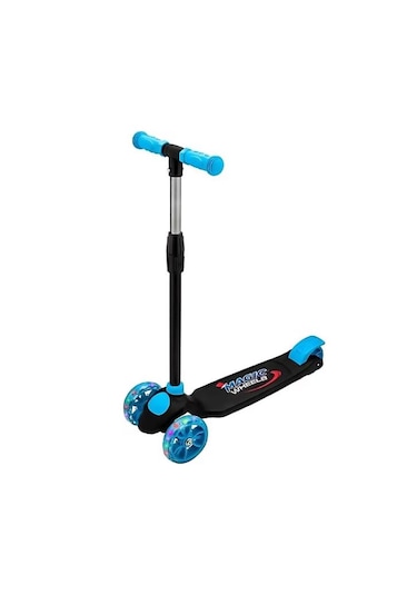 Beren Oyuncak Runner 3 Tekerlekli Işıklı Çocuk Scooter Mavi