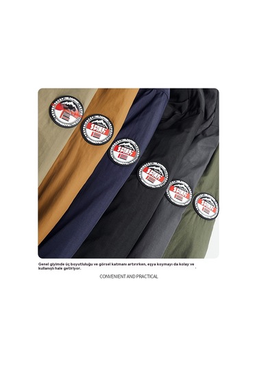 Erkekler İçin Kışlık Polar Astarlı Ve Kalınlaştırılmış Ceket Haki