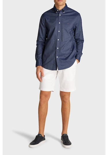 Tommy Hilfiger Erkek Gömlek Mw0mw35774 Dw5 Lacivert Lacivert