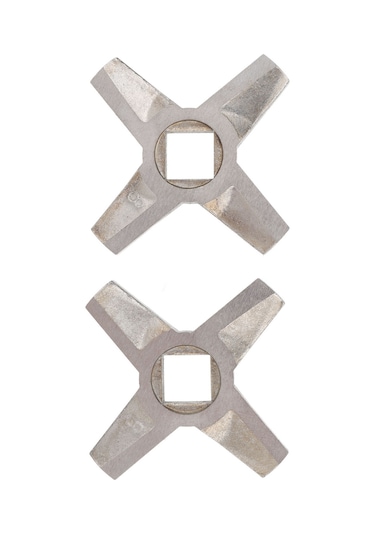 Folinda 2 Adet 8 Numara Inox Flattened Bıçak, Mincer Aksesuarı, Et Çıkarma Makinesi İçin Keskin Ve Dayanıklı Bıçaklar Diğer