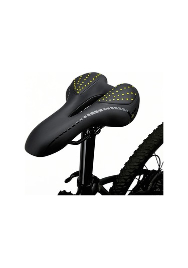 Yaozixa Yeşil Bisiklet Seli, Orta Bölge Boş Ve Něnli Tasarım, Yüksek Yoğunluklu Silikon, Pu Deri, Dayanıklı Ve Konforlu, Mtb Ve Genel Kullanım Yeşil