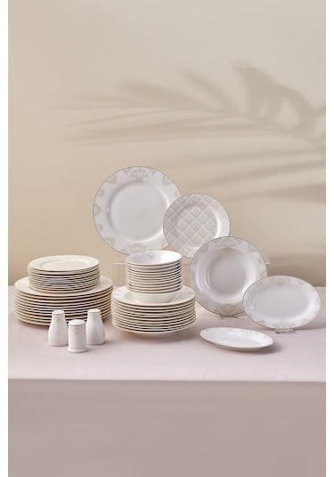 Karaca  Elegance Bone Siena 53 Parça 12 Kişilik Yemek Takımı Gold