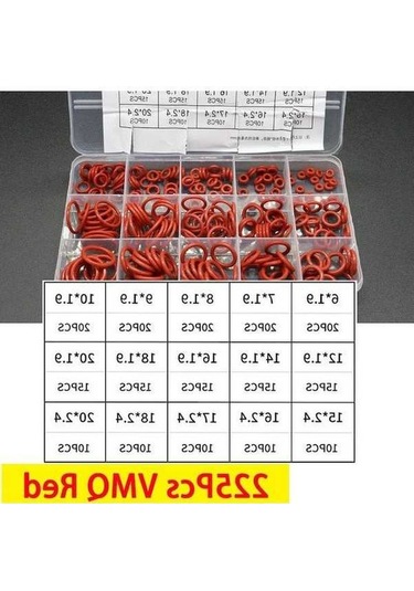 Pazly 200/225 Adet Nitril Kauçuk O-ring Conta Halkası Seti Yüksek B Nbr Sızdırmazlık Elastik Contalar