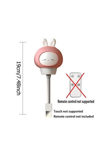 Led Usb Gece Lambası Sevimli Karikatür Gece Lambası Ayı Bebek Çocuk İçin Uzaktan Kumanda Yatak Odası Dekoru Başucu Lambası Noel Hediyesi Rabbit Diğer