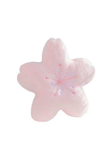 Reedark Pembe Pamuklu Kiraz Flanel Dekoratif Yastık - 45cm X 45cm, 350g Pembe