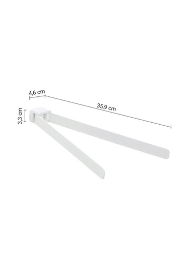 Pirenei Havluluk, İkili, 35.9 Cm - Mat Beyaz Mat Beyaz
