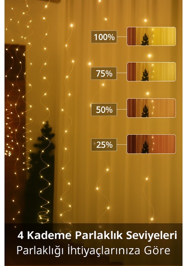 Su Geçirmez Led Dize Işıklar Uzakta Kumandalı Parti Düğün Ev Gün Işığı