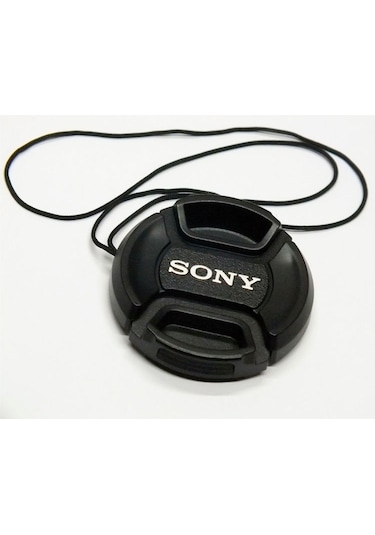 Sony İçin Snap On Lens Objektif Kapağı Bağcıklı 49 MM