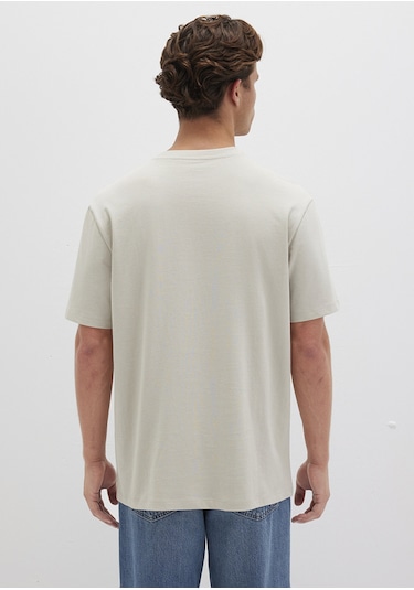 Mavi - Gri Basic Tişört 066249-70144 Gri
