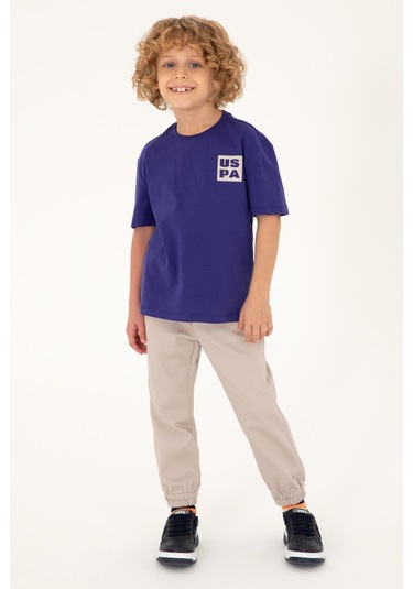 U.s. Polo Assn. Erkek Çocuk Mor Tişört Basic 50295447-vr038 Mor