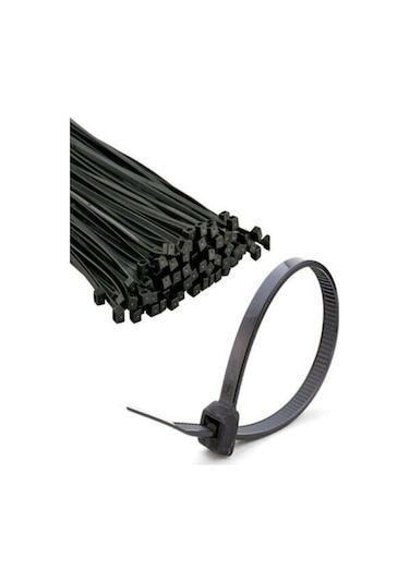 Zenith Kablo Bağı & Plastik Kelepçe & Cırt Kelepçe 3,6x300 Mm Siyah 100 Adet