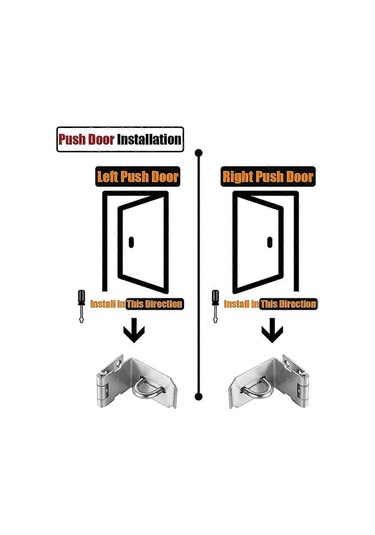 Kapı Mandalı 90 Derece, İtmeli/sürgülü/ahır Kapısı İçin Paslanmaz