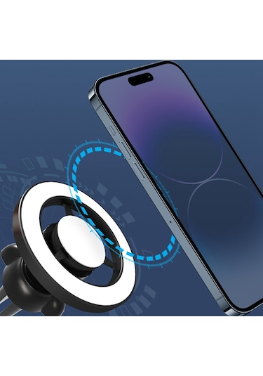 Cbtx Global Klz-kb100 İphone 12-14 Serisi İçin Araç Manyetik Telefon Tutucu Desteği 360 Derece Dönen - Gül Altın