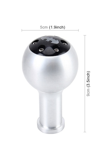 Wondernest Evrensel Araç Araba Yarasa Desenli Alüminyum Vites Topuzu - Manuel/otomatik, 5.9cm Std