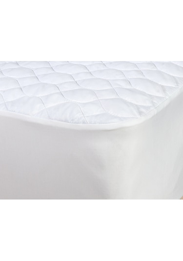 Madame Coco Eleta Kapitoneli Fitted Yatak Alezi 1kytal0105king Size-beyaz Beyaz