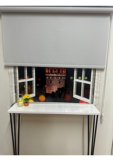 Mat Açık Gri Stor Perde Açık Gri