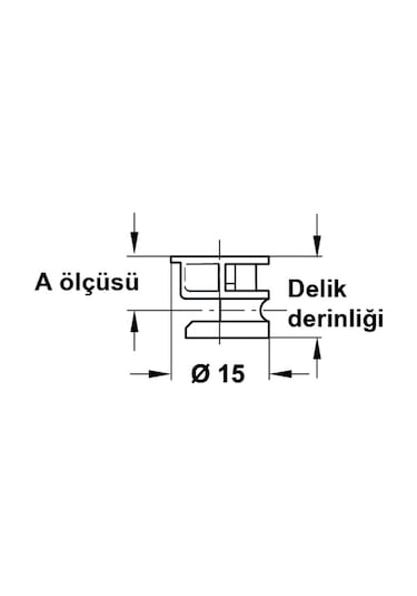 Hafele Minifix - 100 Takım 18 Mm Ahşap Için Metal Dubelli Minifix
