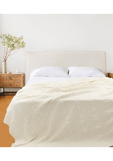 Trenza Krem Tv Battaniyesi 130x170 15027