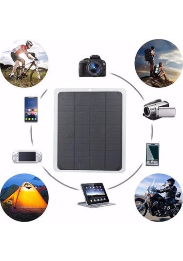 Trendooze Küçük 12v 6w Güneş Paneli - Usb Şarjlı, Su Geçirmez, Kamp & Araç İçin Optik Kaplama