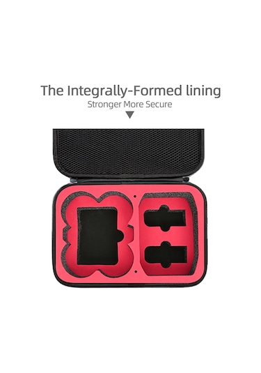 Djı Neo Fly Daha Fazla Combo Taşıma Çantası Çanta Koruyucu Kutu Siyah + Kırmızı İç