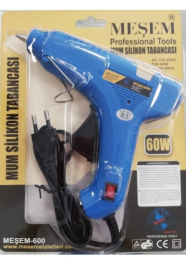 60 Watt Elektrikli Sıcak Çubuk Mum Silikon Tabancası Kalın Büyük