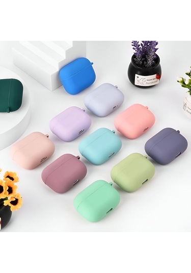 Airpods 1-2.nesil Uyumlu İçi Kadife Dışı Silinebilir Silikon Özel Kutulu Lansman Kulaklık Kılıfı Çok Diğer
