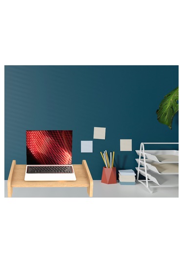 Ahşap Laptop -notebook Standı Ergonomik Masaüstü Yükseltici & Organizer