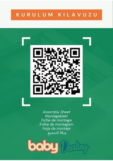 Baby Darling Lisa 3 Kapaklı Dolap Beyaz %100 Mdf Beyaz