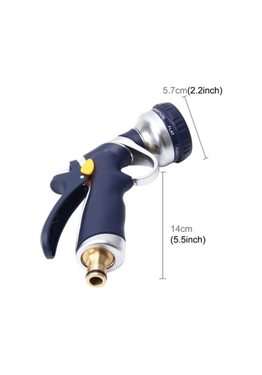 Sones 8 Fonksiyonlu Bahçe Su Tabancası Çok Fonksiyonlu Sprey Tabancası Bahçe Sprey Tabancası Sulama Tabancaları Ayarlanabilir Hortum Nozulları 8 Desenli Bahçe Su Tabancası