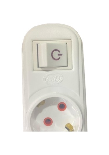 Asr 340376 Ars 4 Lü Anahtarlı Klemensli Topraklı Grup Priz 0 M