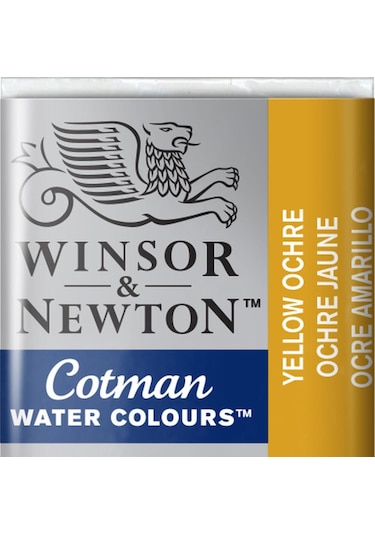 Winsor & Newton Cotman Yarım Tablet Suluboya N 744 Yellow Ochre