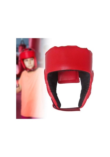 Mufunye Kırmızı Çocuklar İçin Spor Muhafaza Başlığı - Dövüş Antremanı Ve Yarışma Koruması Kırmızı