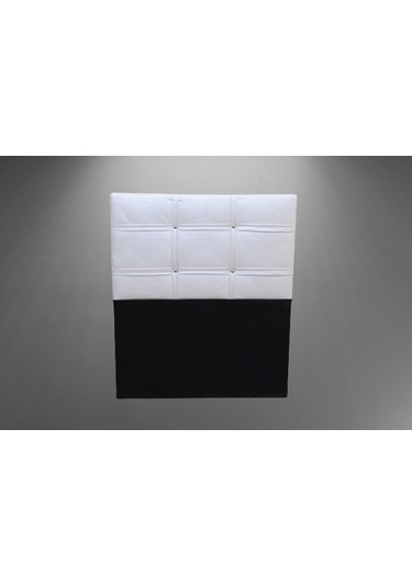 Başlık Eko 90 cm Suni Deri Beyaz Renk kapitone El yapım