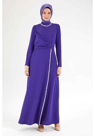 Armine Trend Taş Desenli Elbise-morcivert 25yt912 Morcivert Armine Trend Taş Desenli Elbise-morcivert 25yt912 Morcivert
