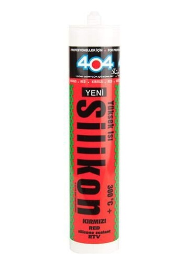 404 Silikon Isıya Dayanıklı Kırmızı 310 Ml. Kırmızı Kırmızı