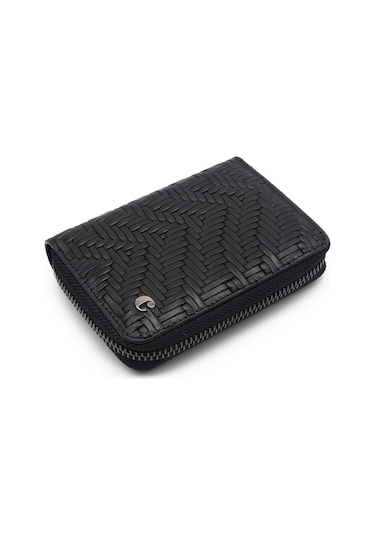 Cacharel Siyah Gladyatör Unisex Deri Cüzdan 24375g65 Siyah