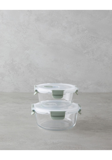 English Home Mila Borosilikat Saklama Kabı 620 Ml Yeşil